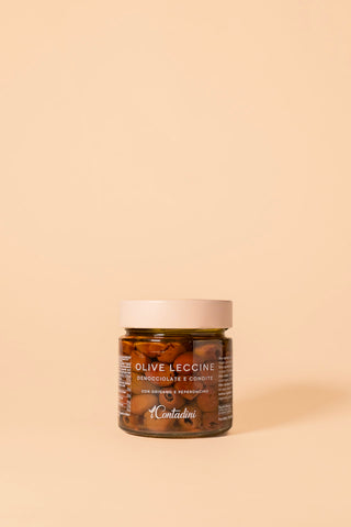 I Contadini | Olive Leccine Denocciolate Condite - 230 g