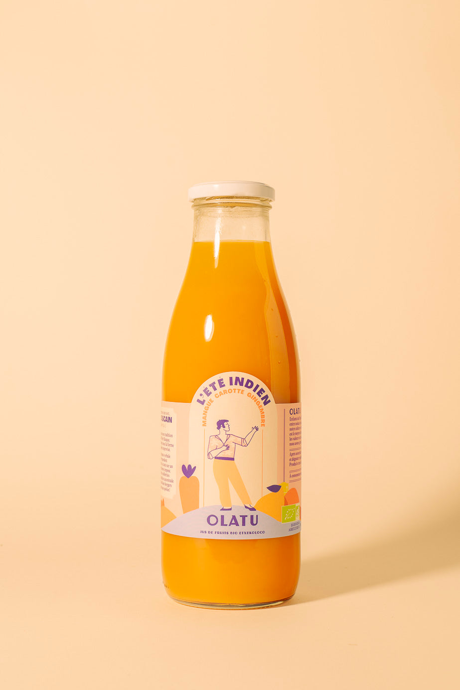 Olatu | Apple, Mango, Carrot, Curcuma & Ginger Juice from Basque Country - 75cl