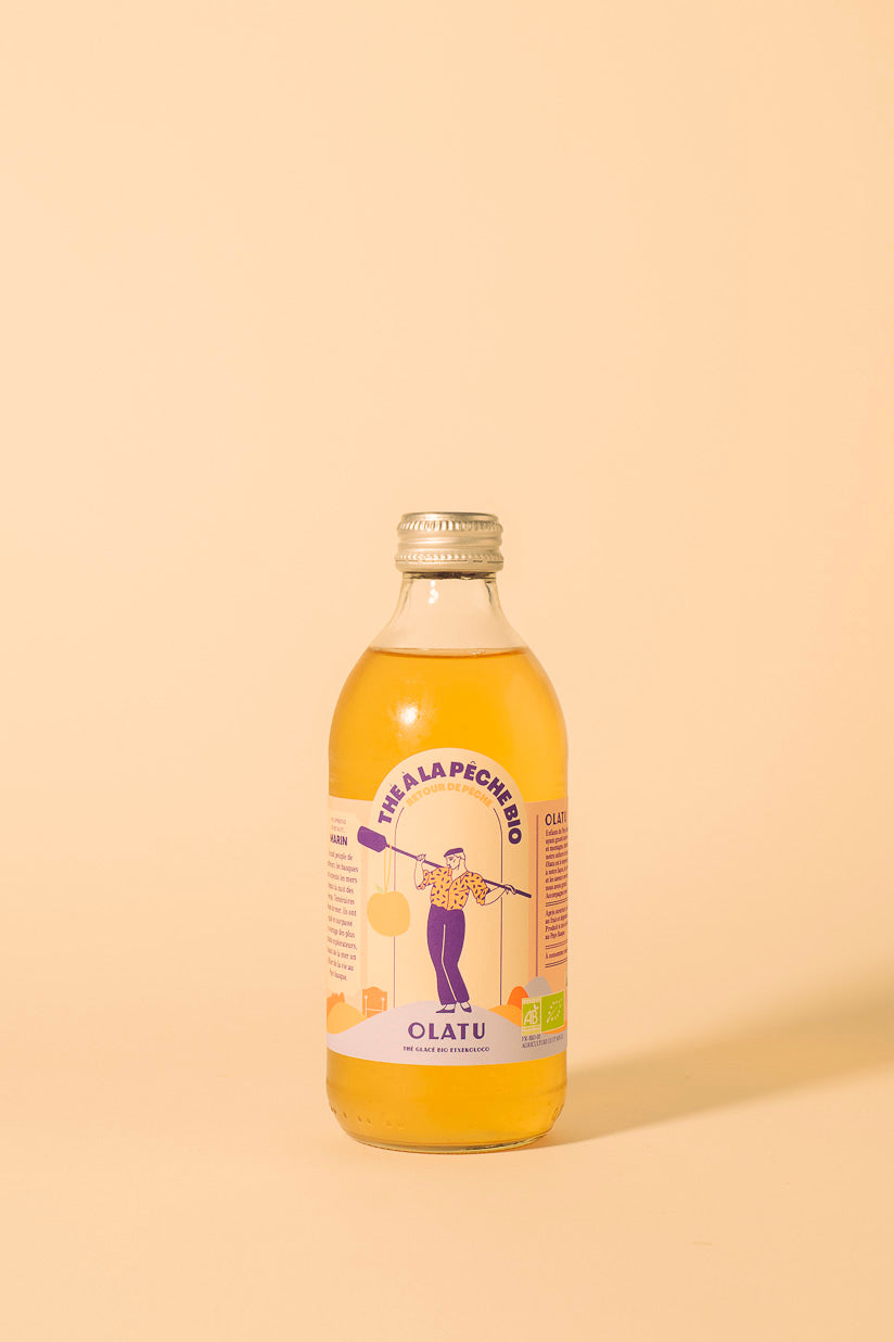 Olatu | Organic Peach iced-tea from Basque Country - 33cl