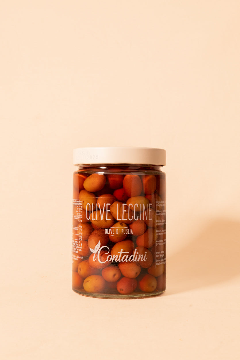 I Contadini | Leccine Red Olives in Brine 550g